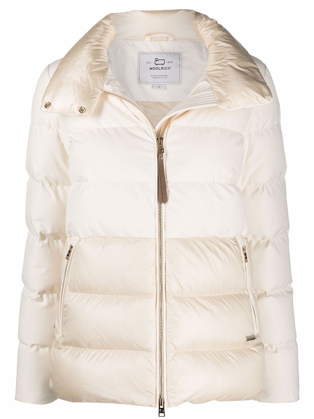 Shop Woolrich Luxe Puffy Padded Jacket In Nude