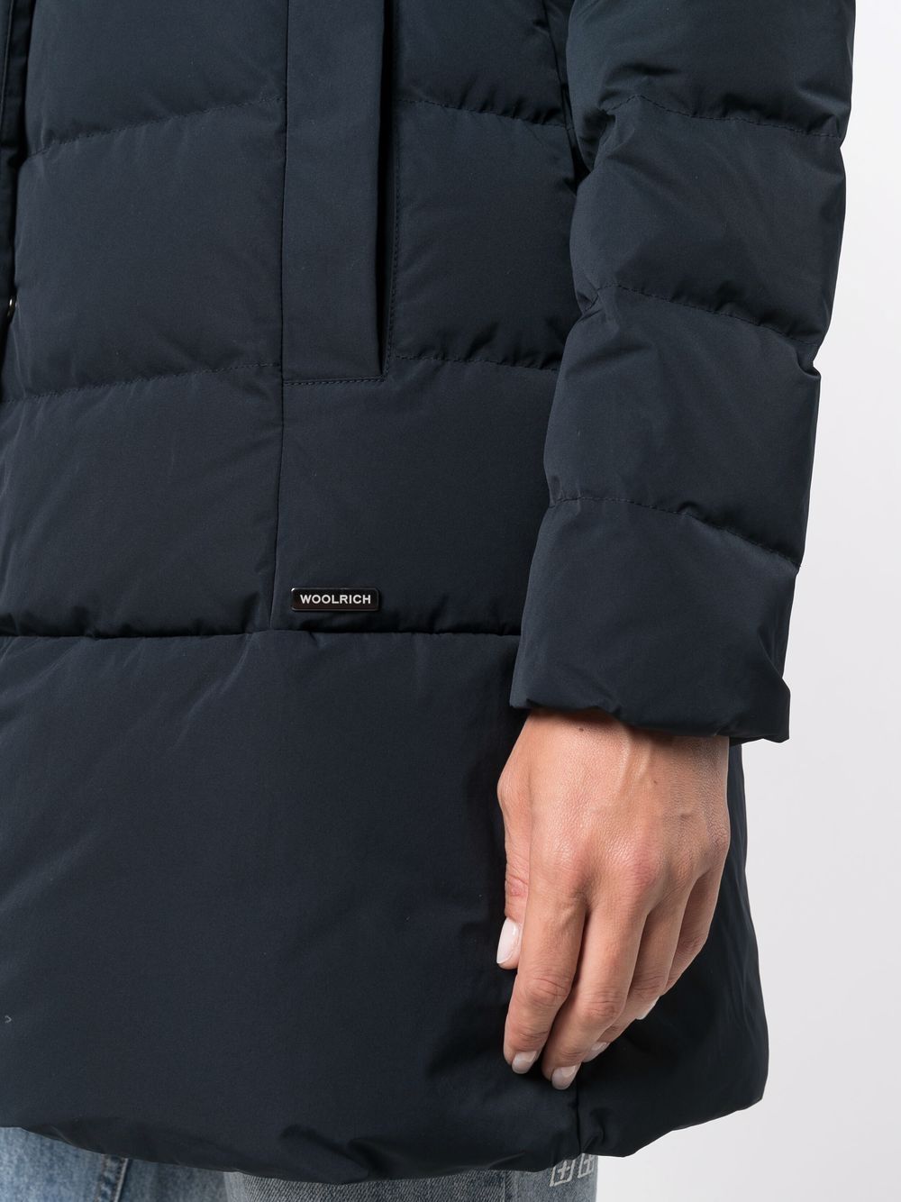 Shop Woolrich Prescott Padded Parka In Blue