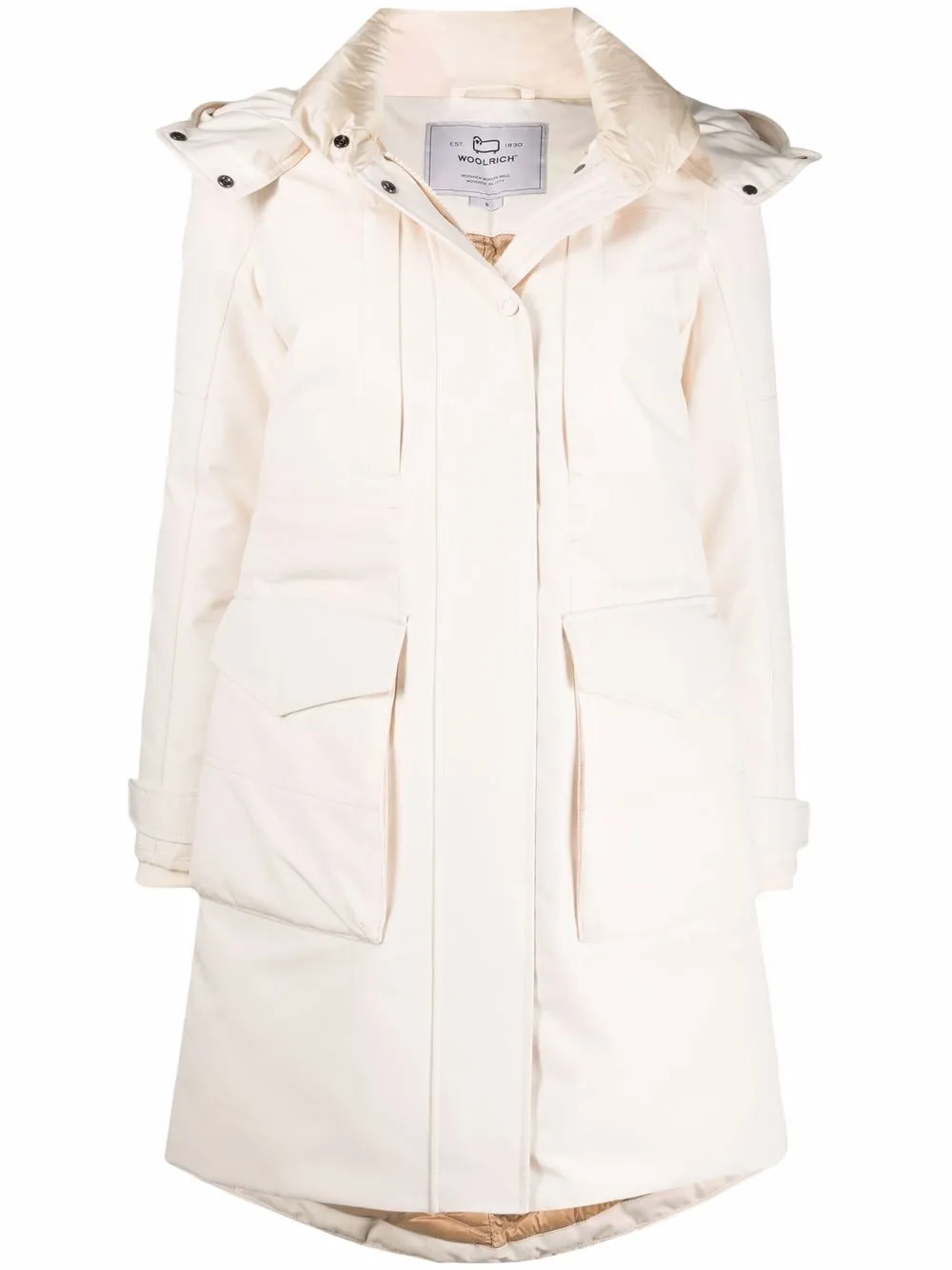 

Woolrich parka acolchada Cayuta con capucha - Blanco