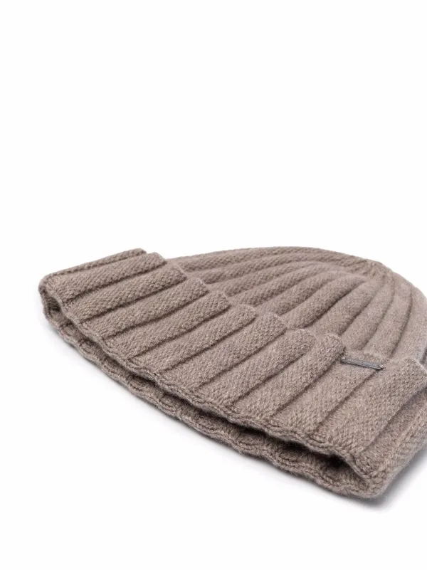 Woolrich rib-knit Cashmere Beanie Hat 