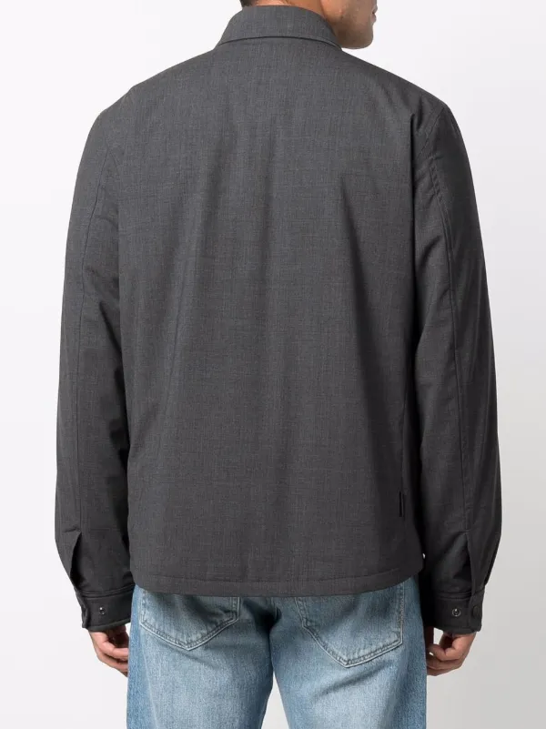 Shop Woolrich Travel wool shirt jacket 