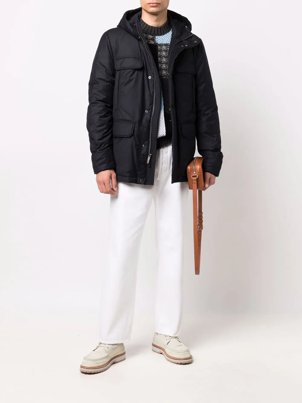 Woolrich Jack met capuchon - Blauw