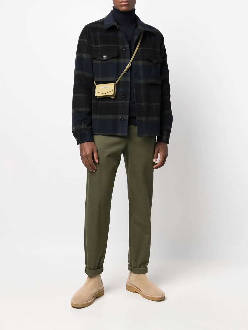 Woolrich Fijngebreide coltrui - Blauw