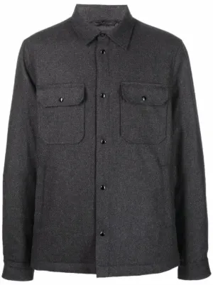 Mens grey clearance shirt jacket
