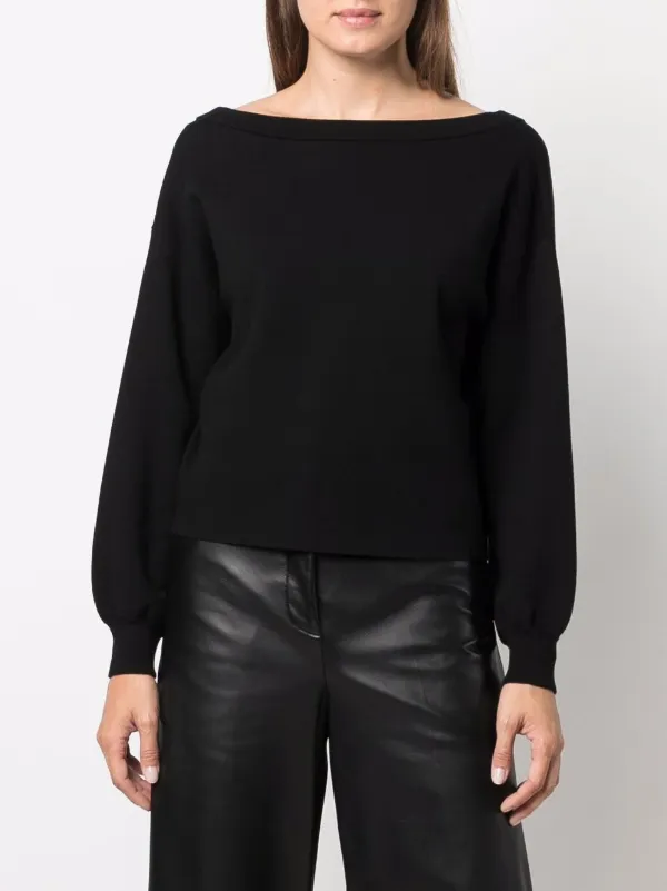 Alice + Olivia Boat Neck Ruched Sweatshirt - Farfetch