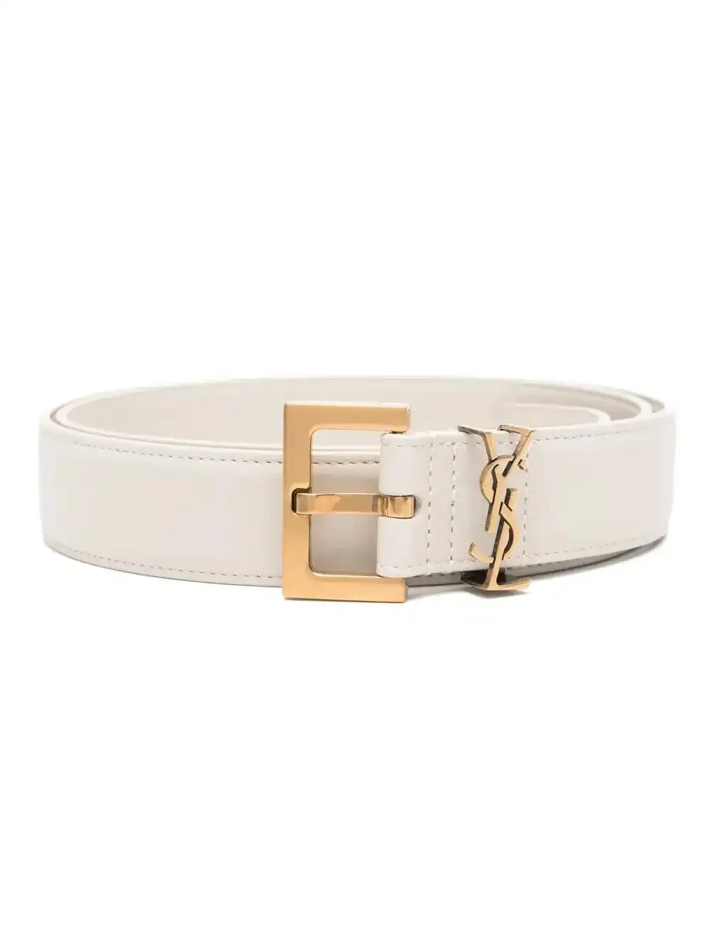 Saint Laurent Cassandre Leather Belt