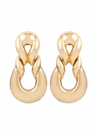 Orecchini Pre-owned anni 80 Farfetch Donna Accessori Gioielli Orecchini Oro 
