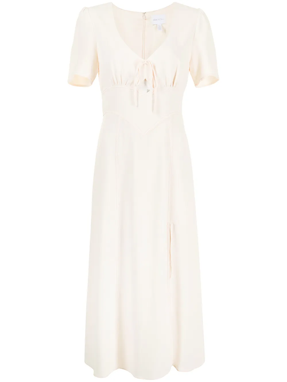 

Alice McCall scoop neck flared dress - Neutrals