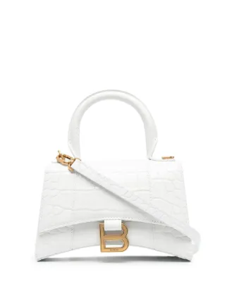 Balenciaga Hourglass XS top-handle Bag | White | FARFETCH AO