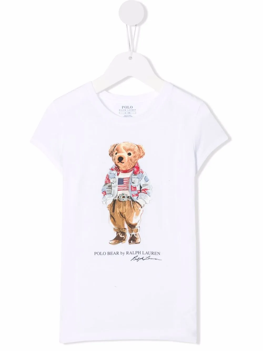 фото Ralph lauren kids футболка с принтом polo bear