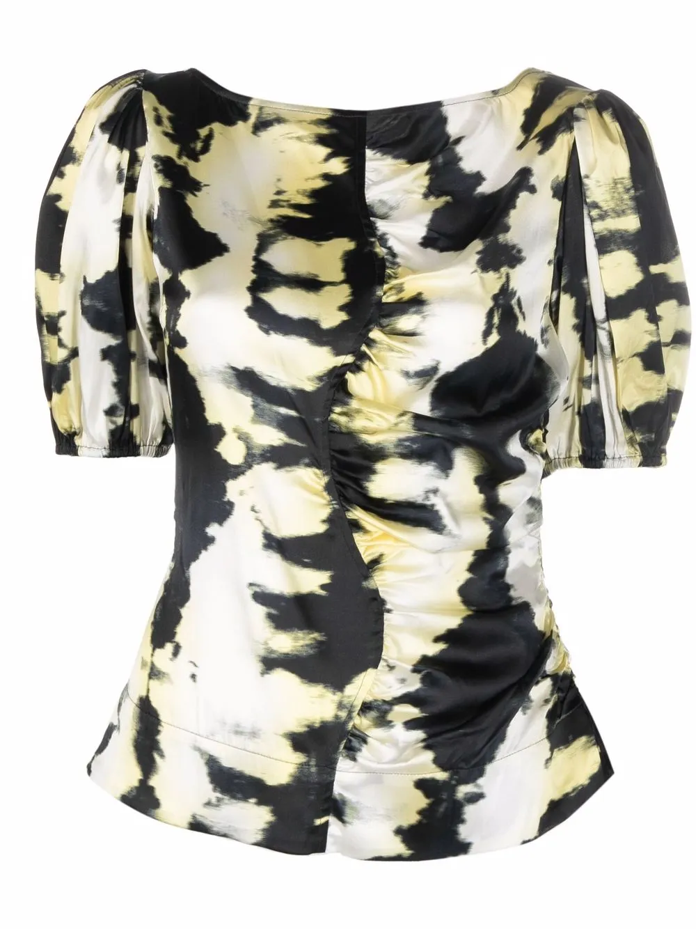 

GANNI blusa con estampado tie-dye - Negro