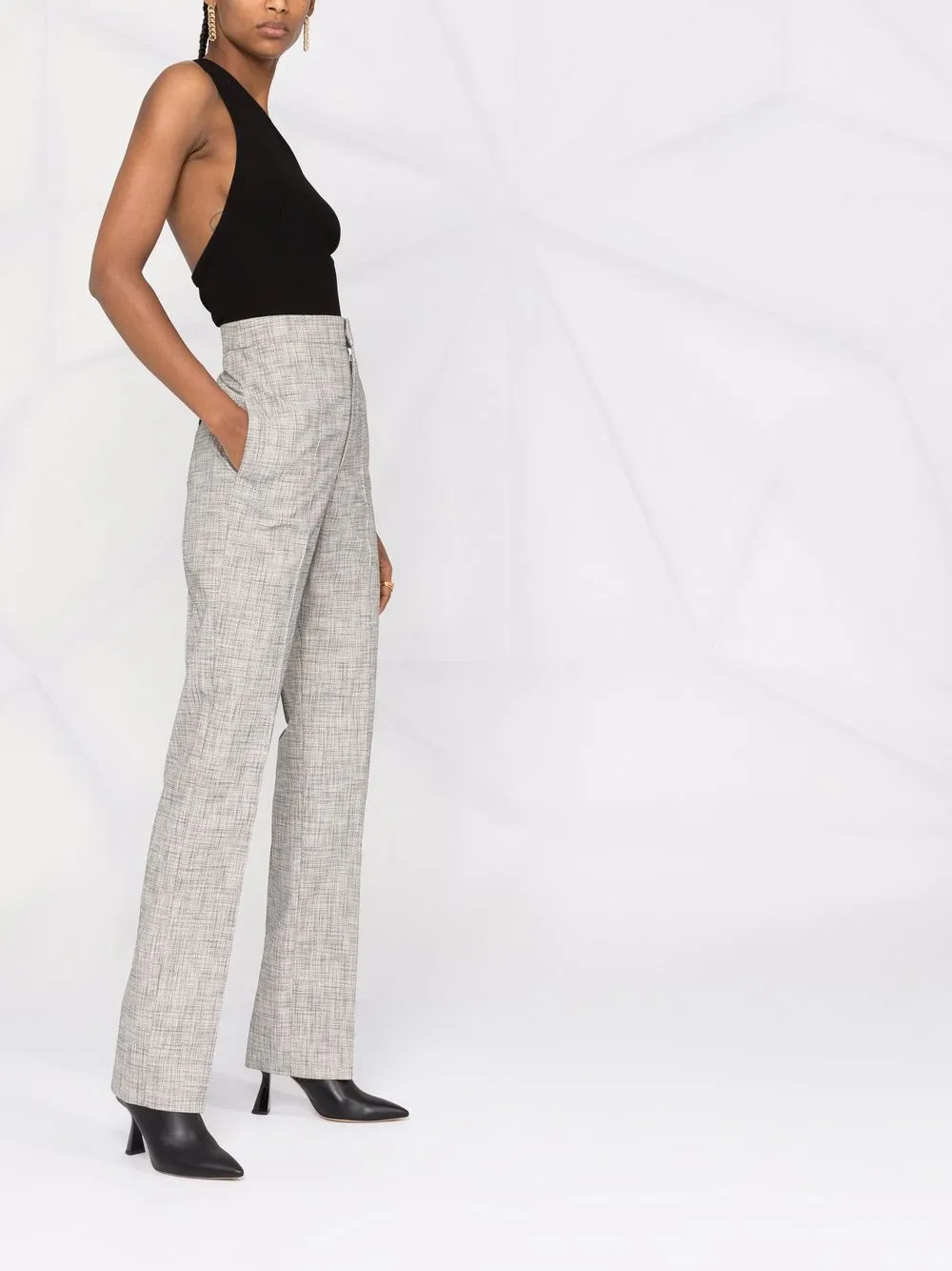 Lirokia High-Waisted Tailored Trousers