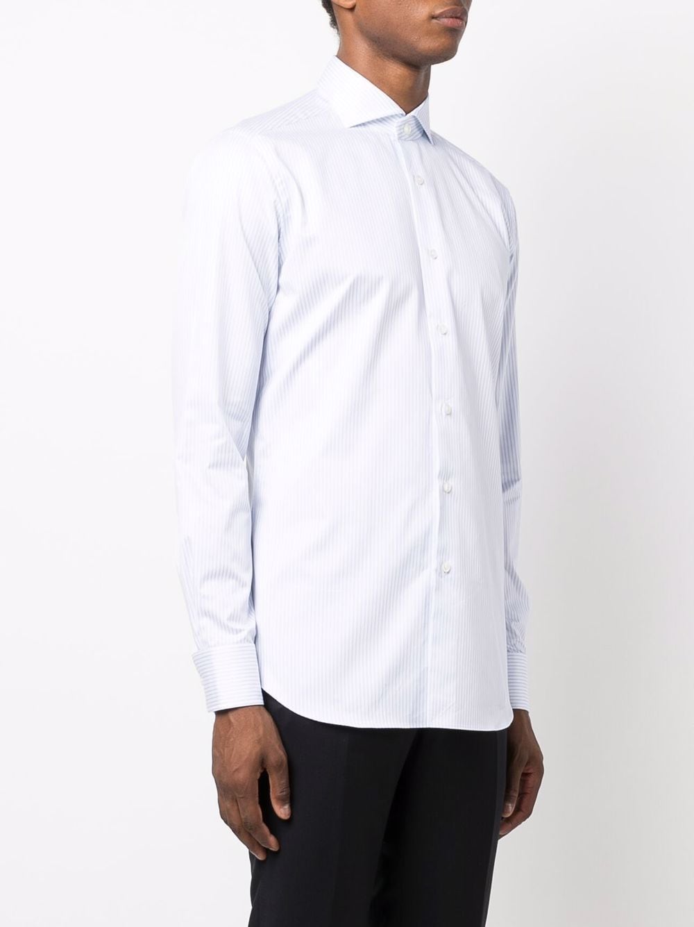 Xacus Pinstripe long-sleeve Shirt - Farfetch