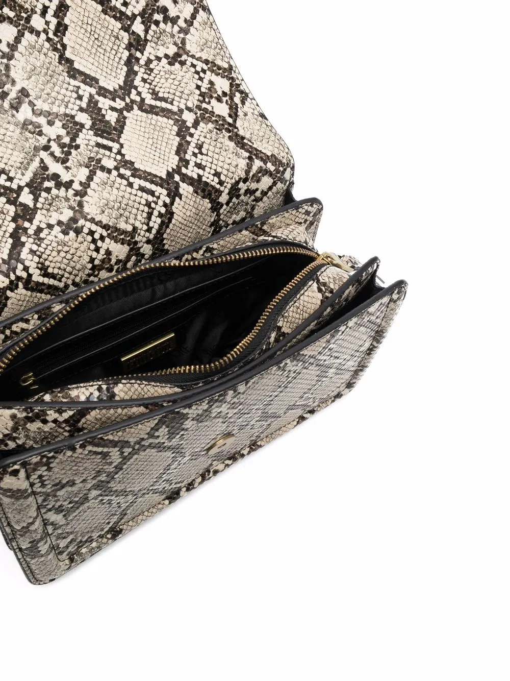 фото Versace jeans couture сумка на плечо со змеиным принтом