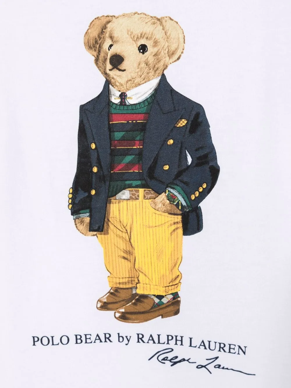 фото Ralph lauren kids футболка с принтом polo bear