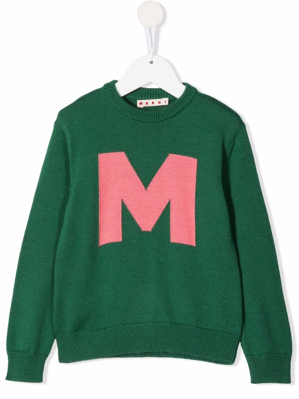 

Marni Kids suéter con logo estampado - Verde