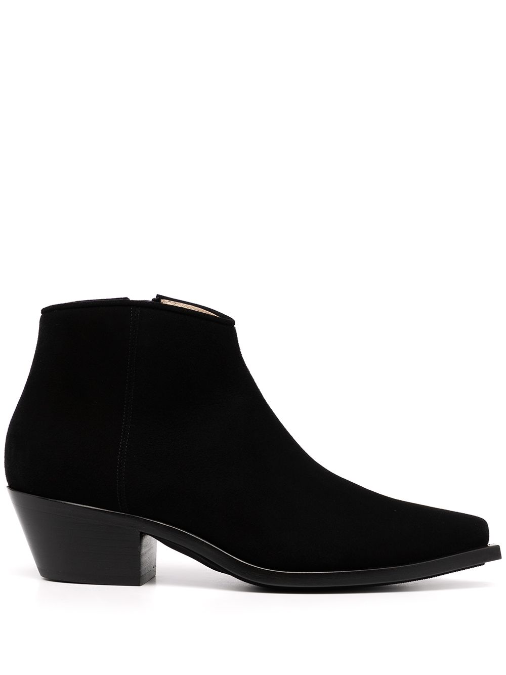 Shop Fabiana Filippi Pointed-toe Ankle Boots In Black