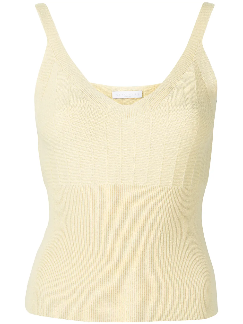 

Fabiana Filippi ribbed-knit vest top - Yellow