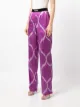 TOM FORD logo-waistband tie-dye trousers