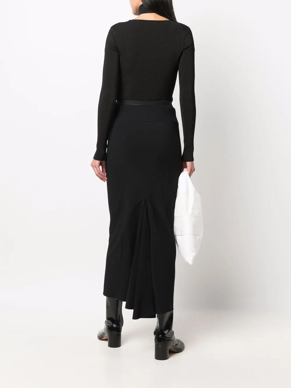 фото Rick owens drkshdw юбка миди с расклешенным подолом
