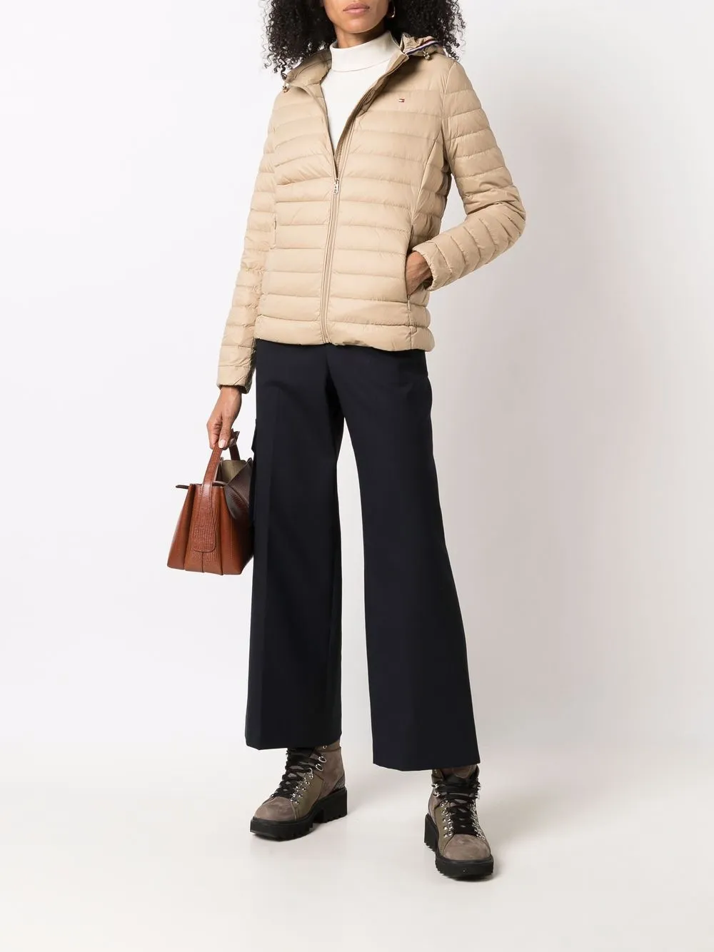 фото Tommy hilfiger пуховик на молнии с капюшоном