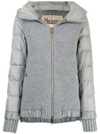 knitted hooded jacket