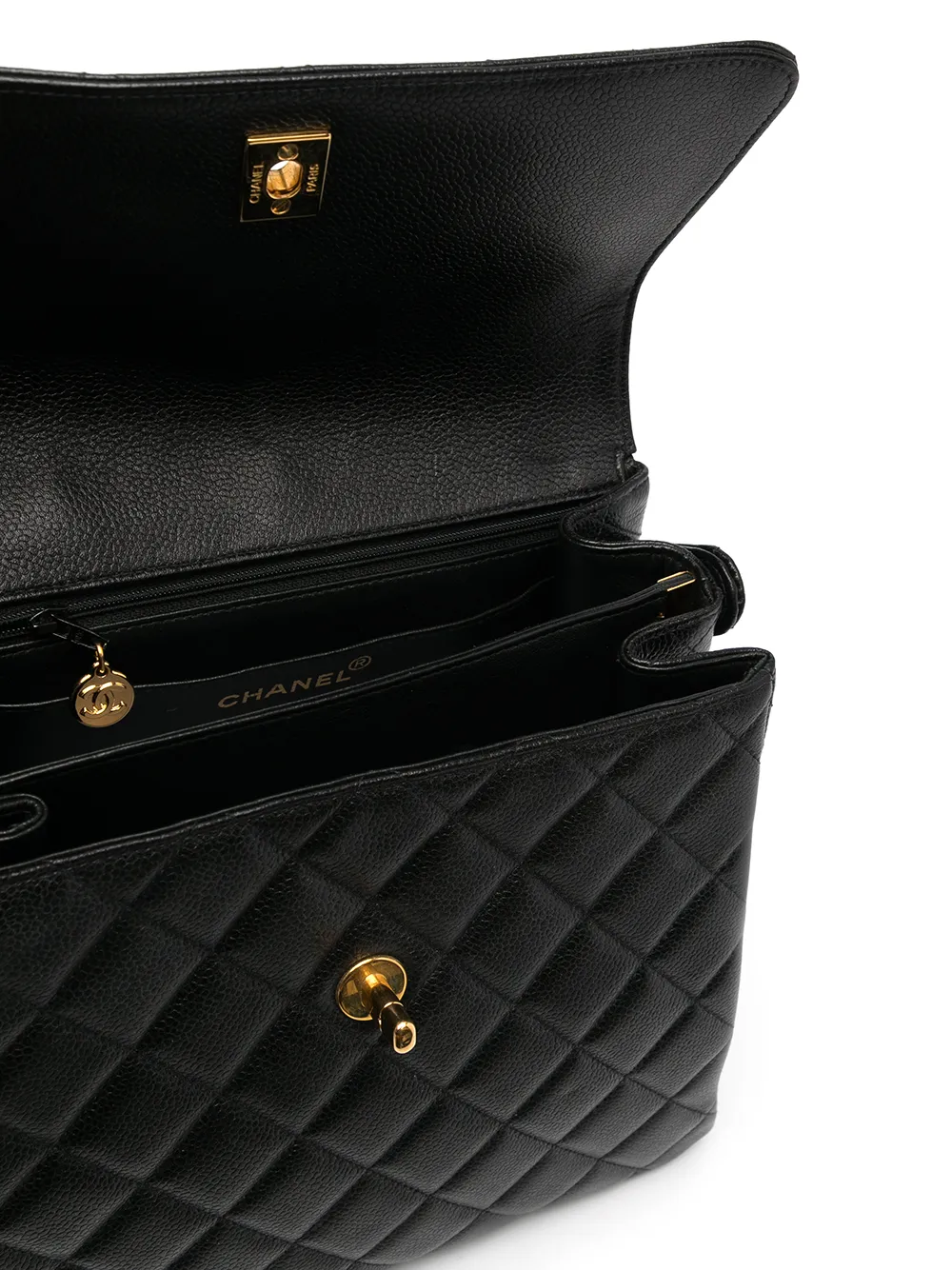 фото Chanel pre-owned стеганая сумка на плечо 1997-го года с логотипом cc