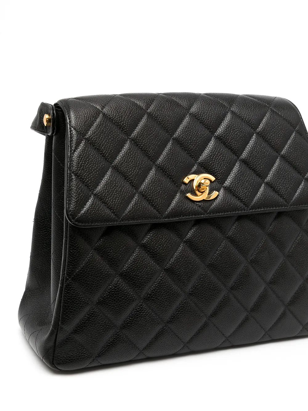 фото Chanel pre-owned стеганая сумка на плечо 1997-го года с логотипом cc