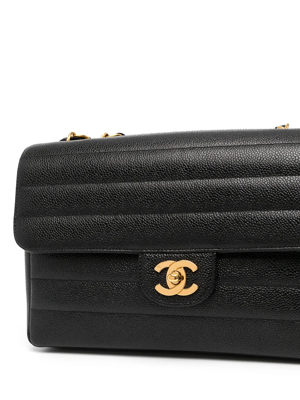 фото Chanel pre-owned стеганая сумка на плечо jumbo mademoiselle 1995-го года