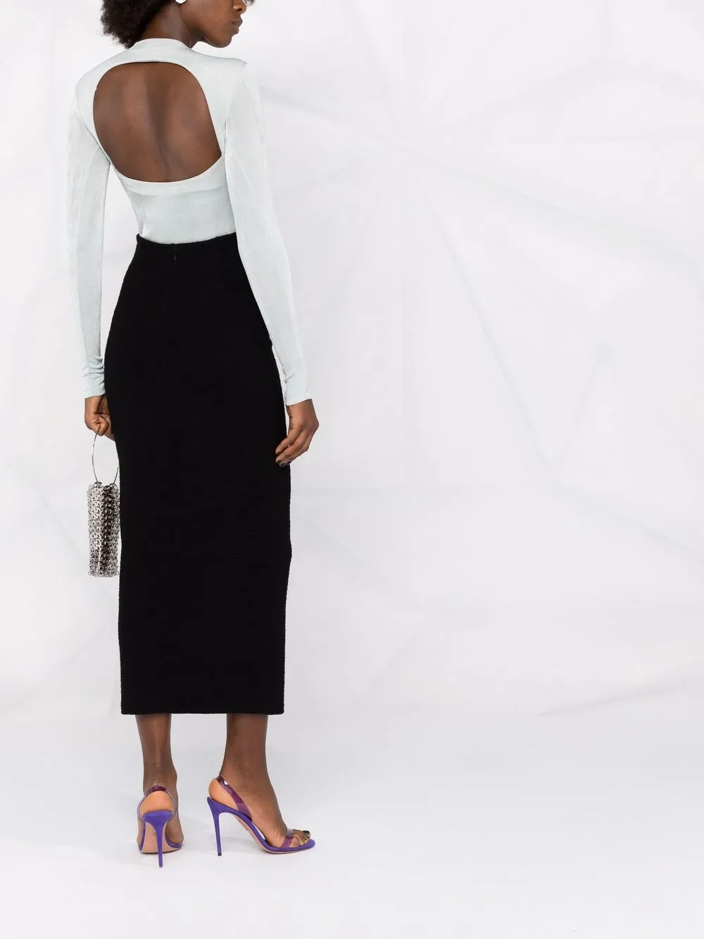 фото Emporio armani юбка макси с завышенной талией