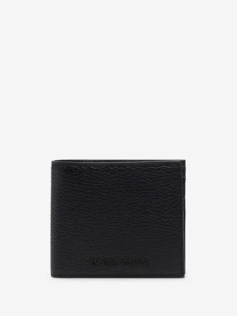 Emporio Armani cartera con logo en relieve