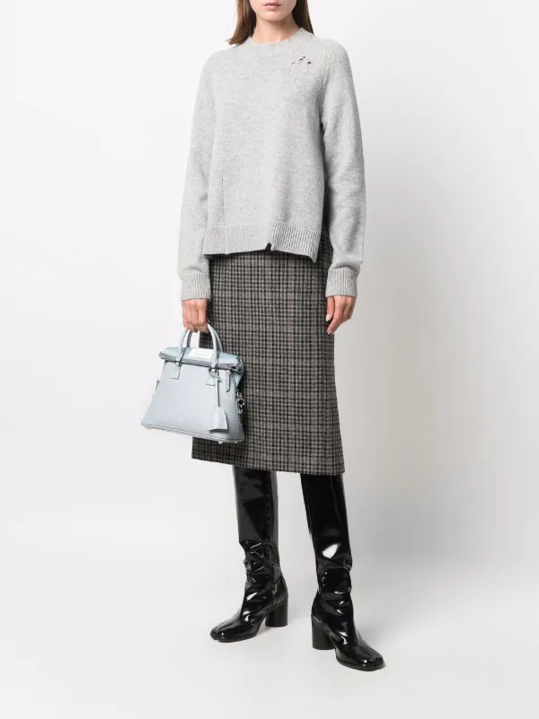 メゾンマルジェラ★新品タグ付き　モヘアニットスカート Maison Margiela メゾン・マルジェラ ダメージ セーター - FARFETCH