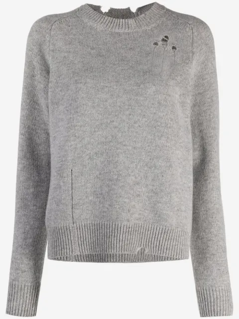 Maison Margiela distressed side-slit jumper