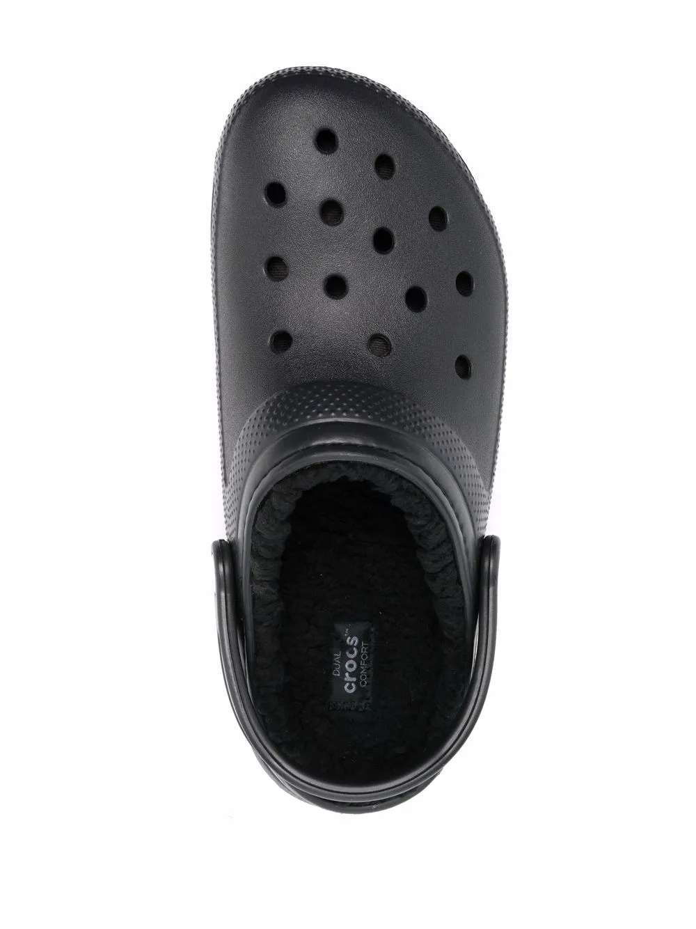 Crocs Lined Round-toe Clogs In Black