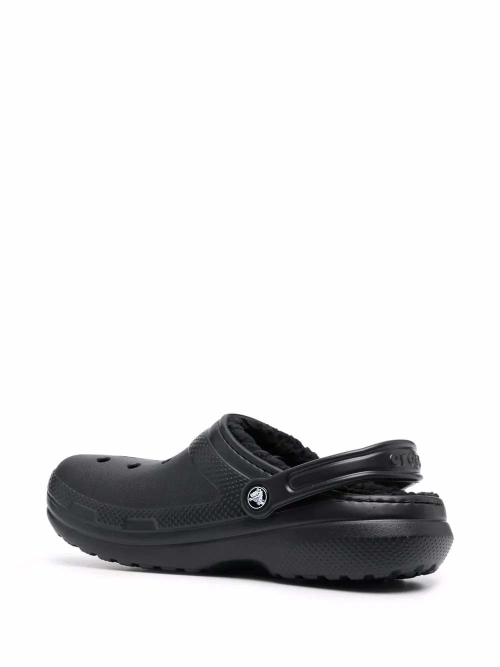 Crocs Lined Round-toe Clogs In Black