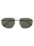 Mykita x Maison Margiela pilot-frame sunglasses - Silver