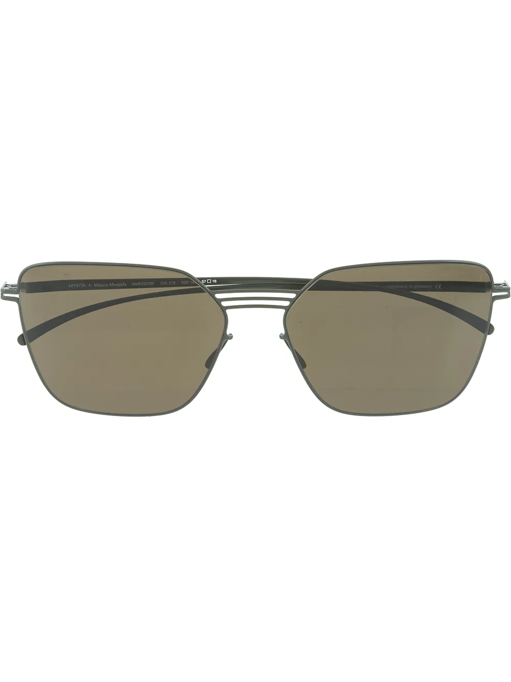 фото Mykita солнцезащитные очки mmesse030 в квадратной оправе из коллаборации с maison margiela
