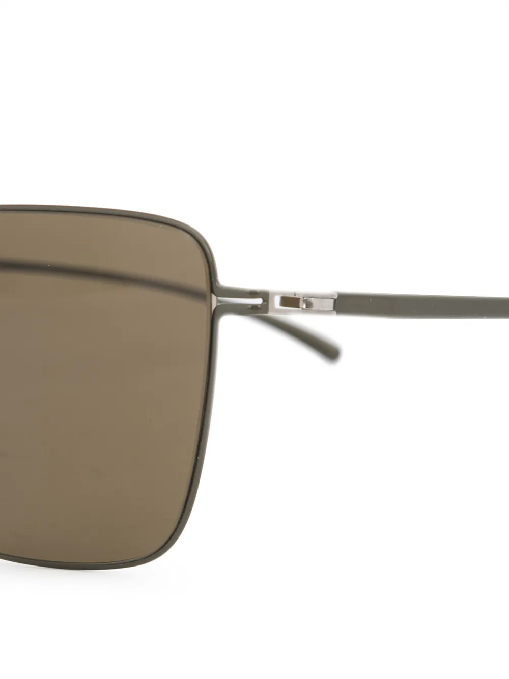 фото Mykita солнцезащитные очки mmesse030 в квадратной оправе из коллаборации с maison margiela