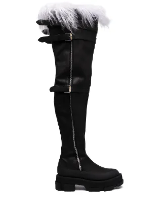 Dion Lee Gao thigh-high Boots | Black | FARFETCH