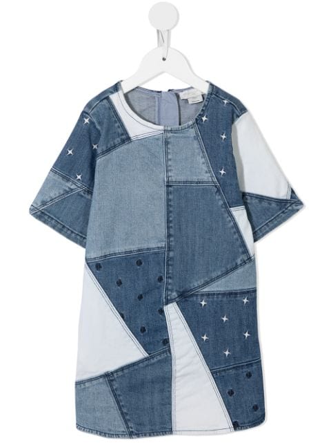 Farfetch Bambina Abbigliamento Vestiti Vestiti casual Abito denim con design patchwork Blu 