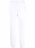 MSGM logo-print cotton track pants - White