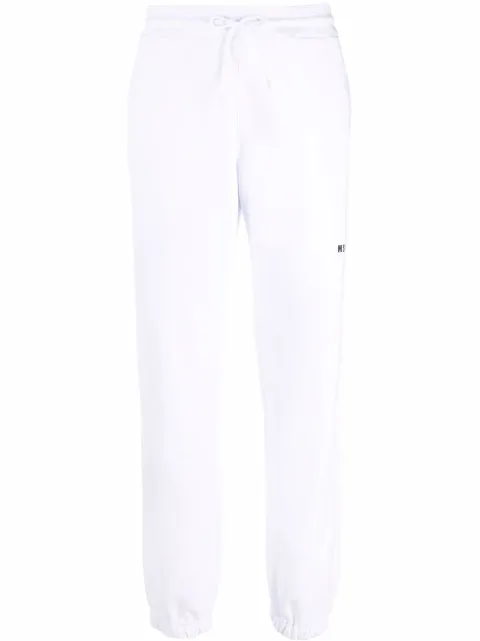 MSGM logo-print cotton track pants