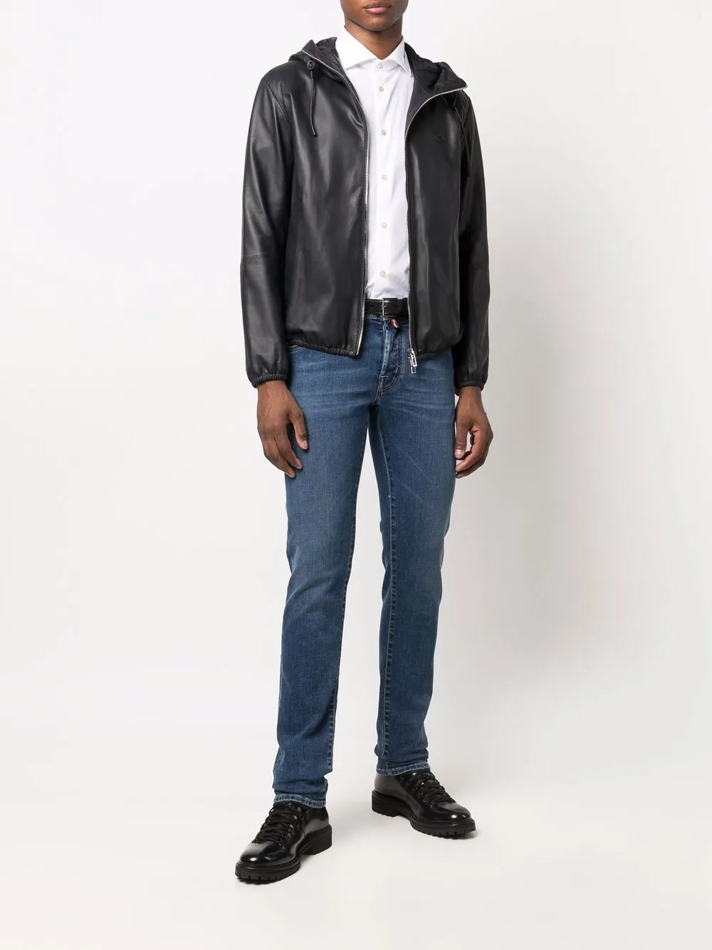 фото Emporio armani рубашка с вышитым логотипом