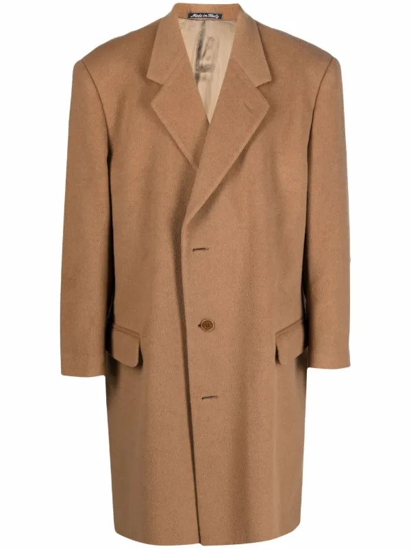 single breasted maxi coat
