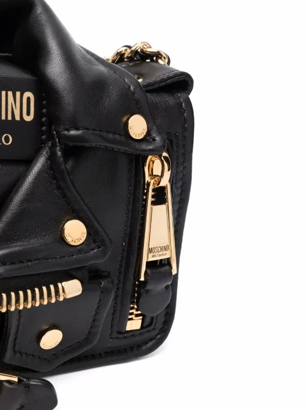 Moschino nappa 2024 biker bag