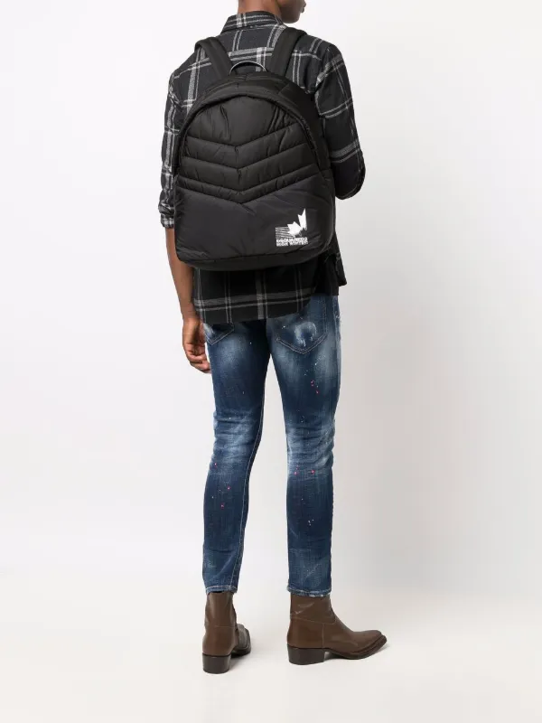 Dsquared2 ディースクエアード パデッド ロゴ バックパック - FARFETCH