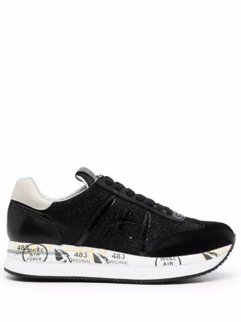Premiata Dames Sneakers Zilver Beth | Van den Assem