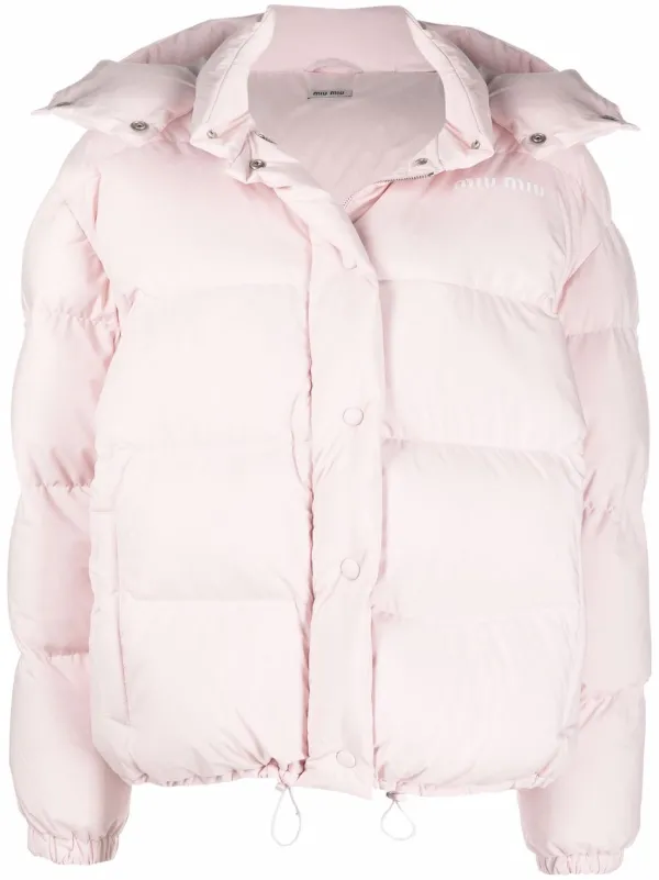 Mink Hooded Long Puffer Jacket