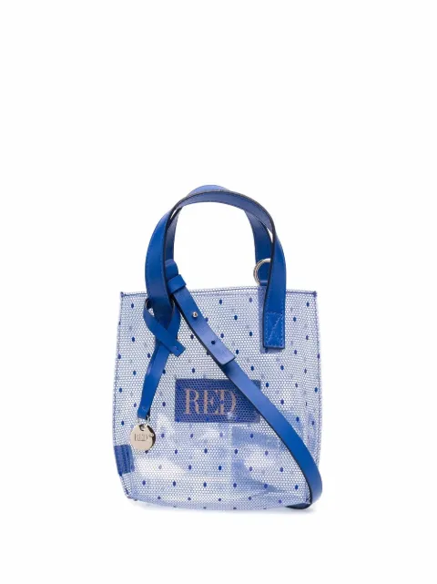 RED(V) polka-dot tote bag