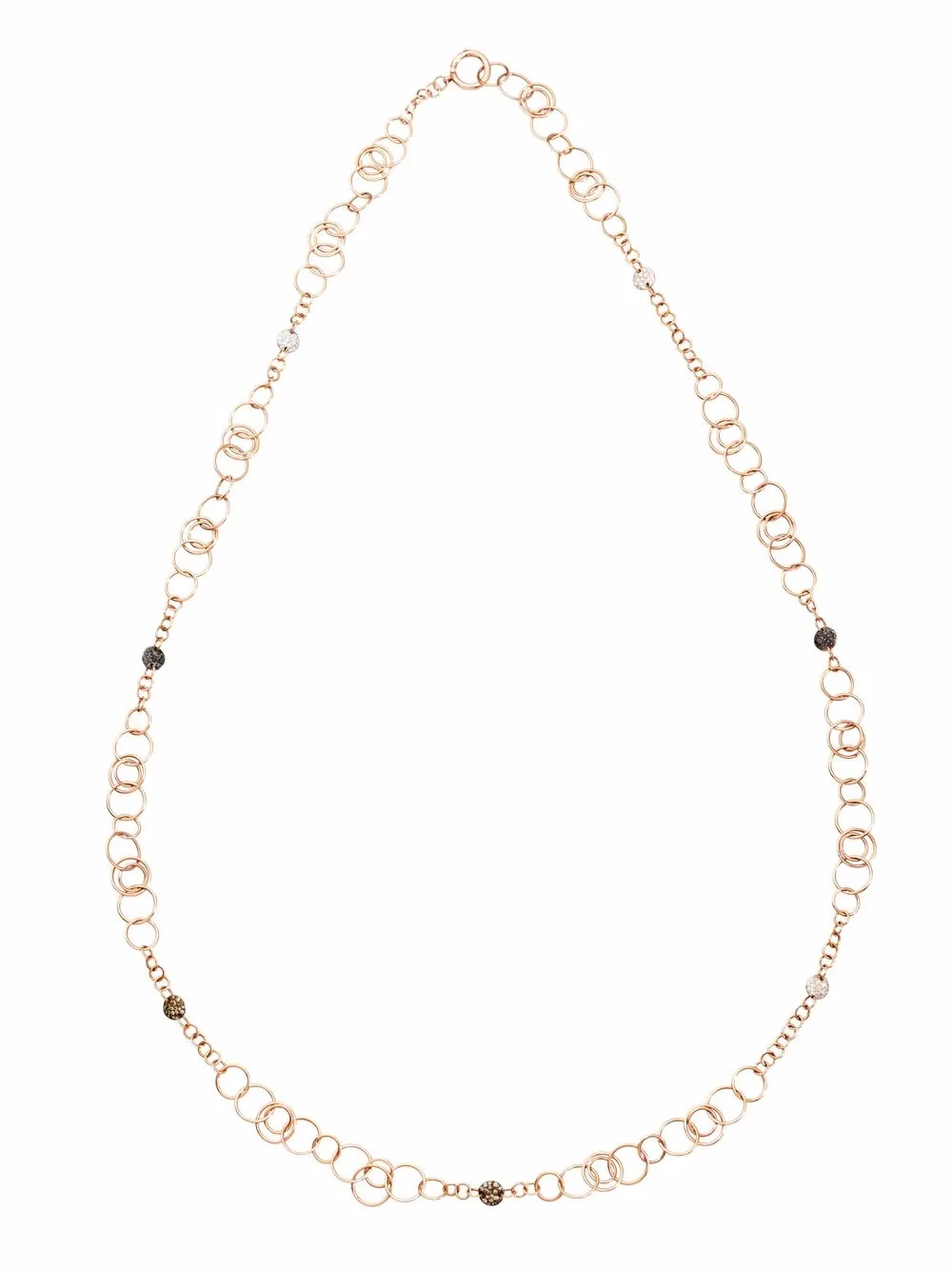 

Pomellato collar Sabbia en oro rosa de 18kt con diamantes - Rosado